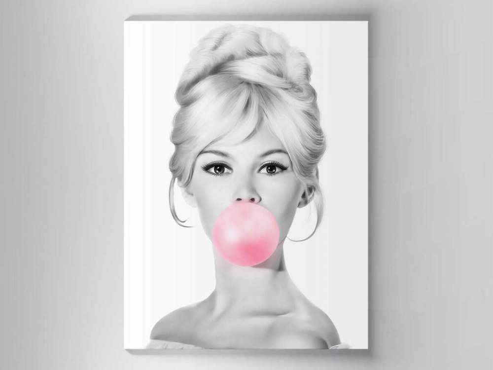 Tela "Brigitte Bardot Bubble"