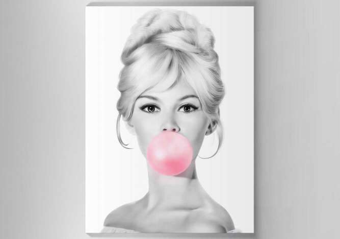 Tela "Brigitte Bardot Bubble"