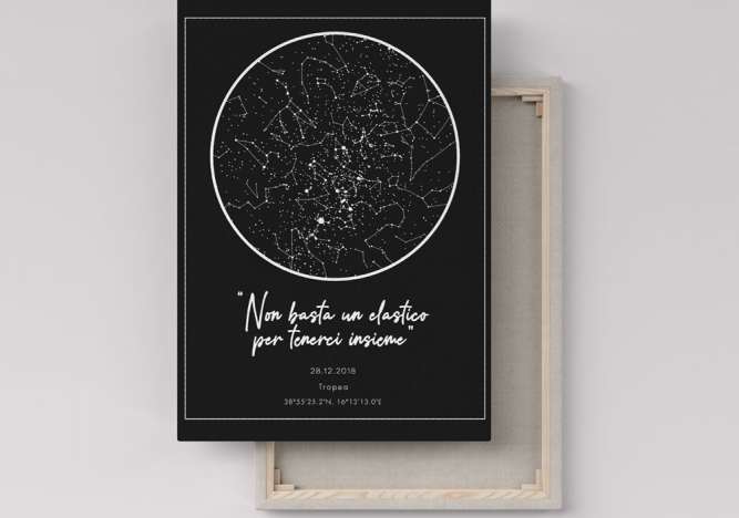 Tela Mappa stellare personalizzata