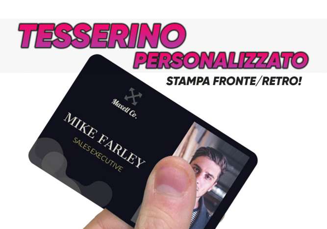 Tesserino Personalizzato
