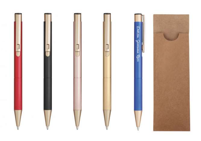 Penna Elegant in alluminio con astuccio in cartoncino eco