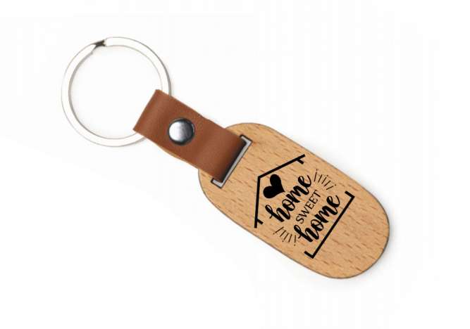 Portachiavi in legno Vintage Personalizzato