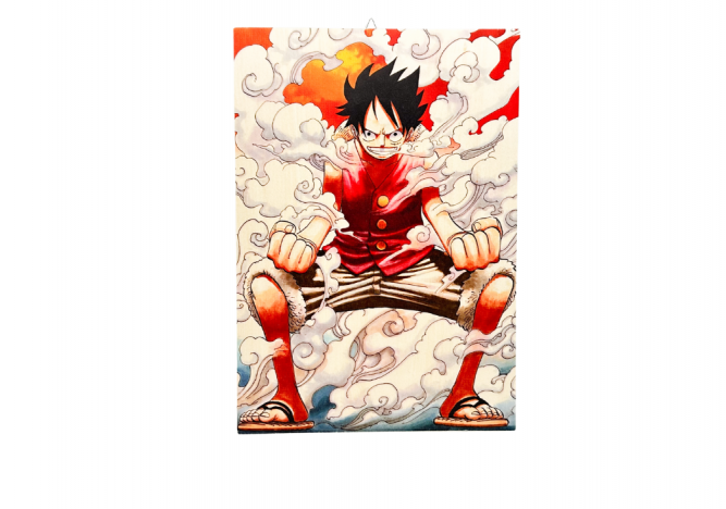Targa in Legno - Monkey D.Luffy