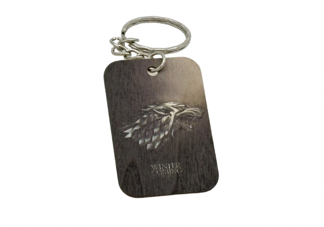 Portachiavi In Legno - Casa Stark