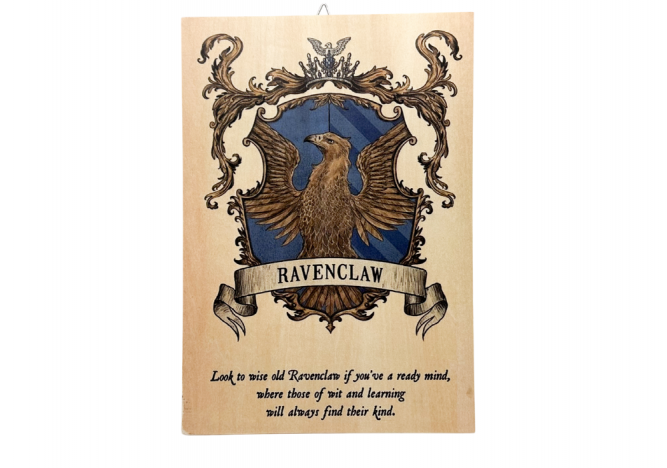 Targa Casata in legno – Harry Potter (Corvonero)