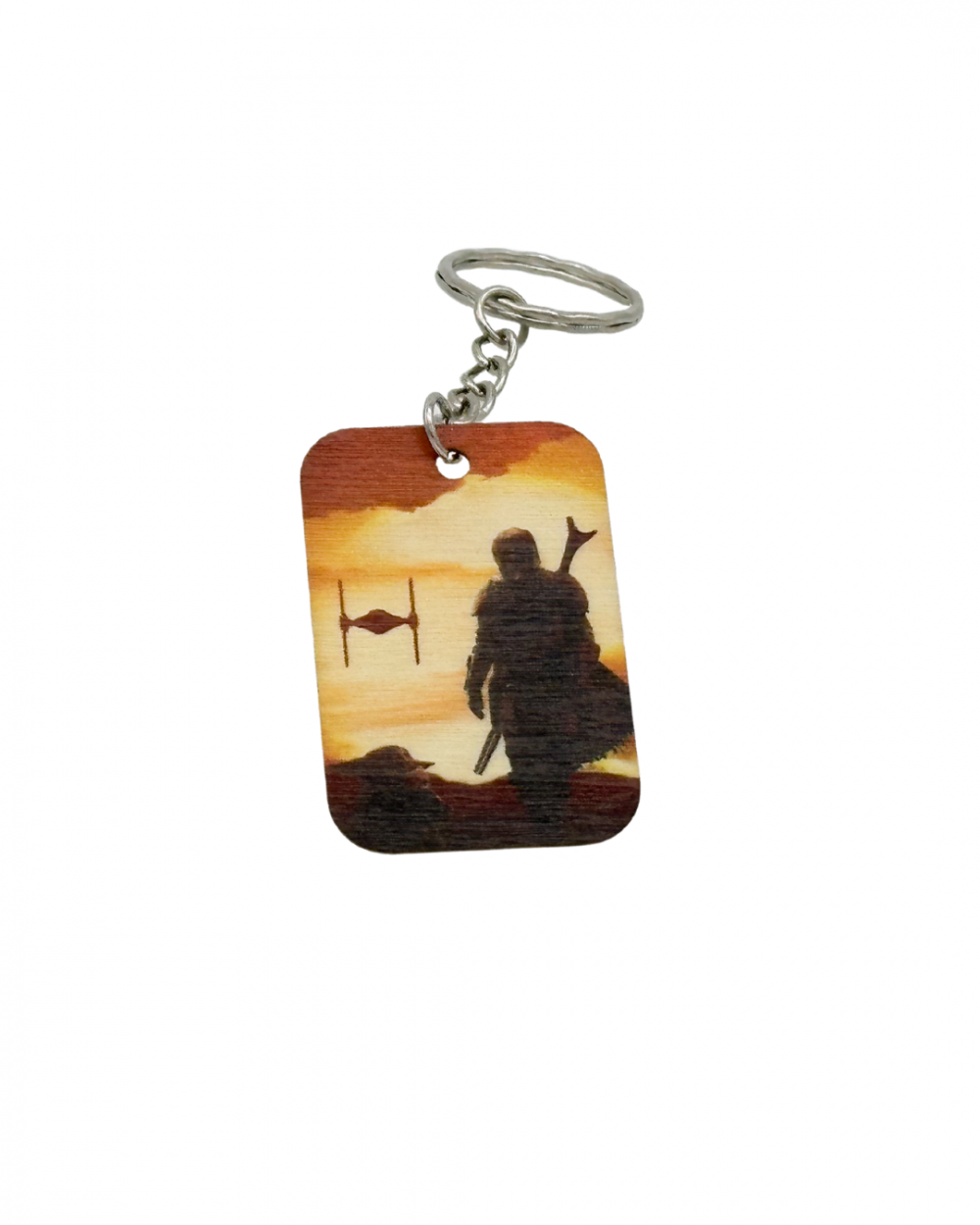 Portachiavi In Legno - The Mandalorian