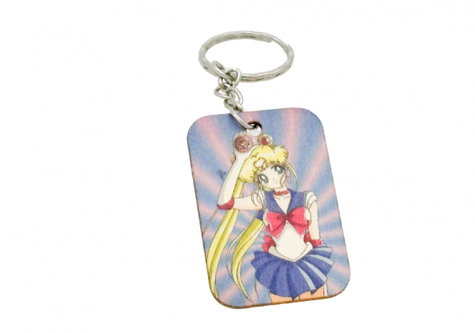 Portachiavi In Legno -  Usagi Tsukino (Sailor Moon)