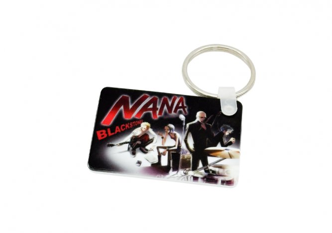 Portachiavi In Plexiglass - Black Stone (NANA)