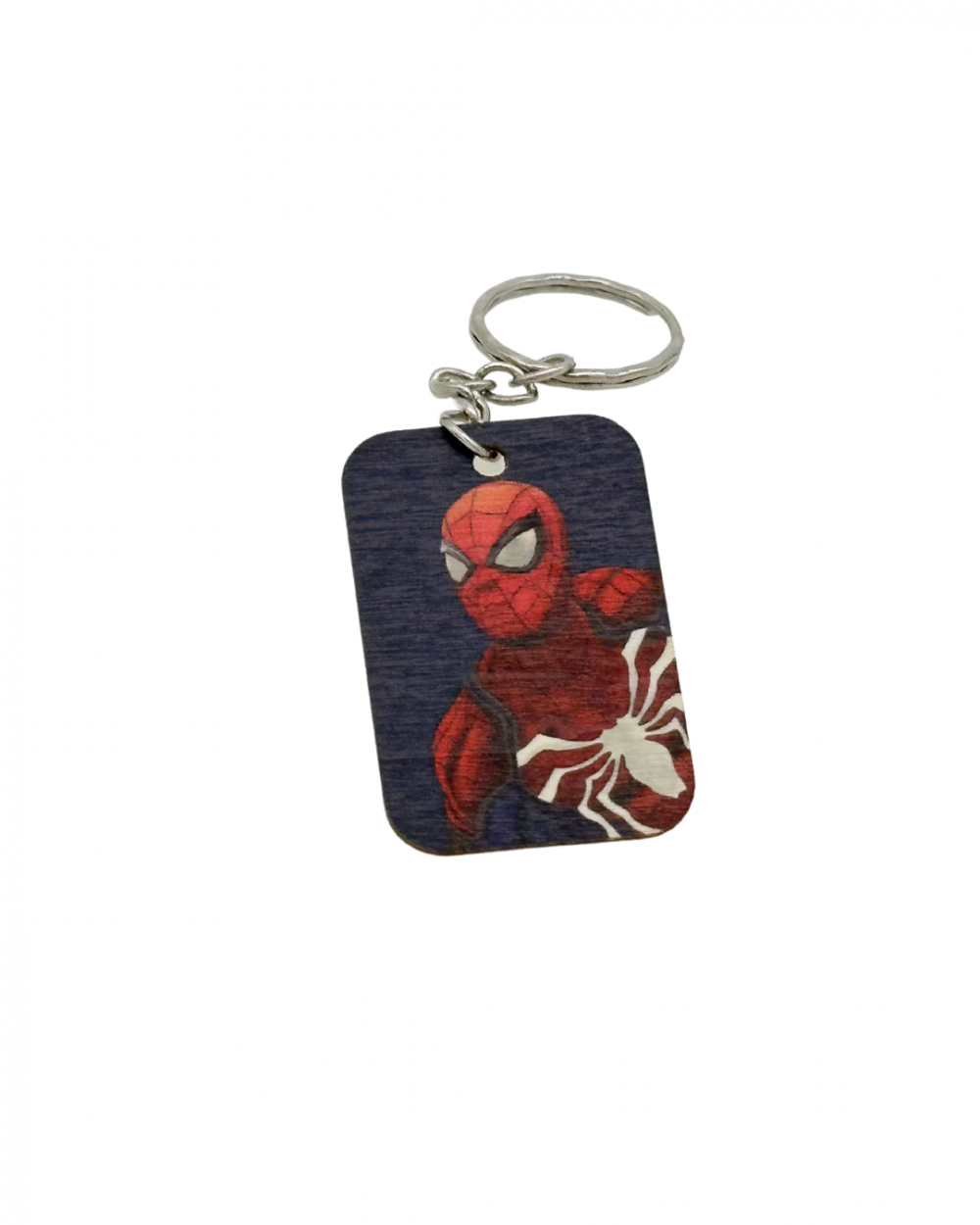 Portachiavi In Legno - Spider Man